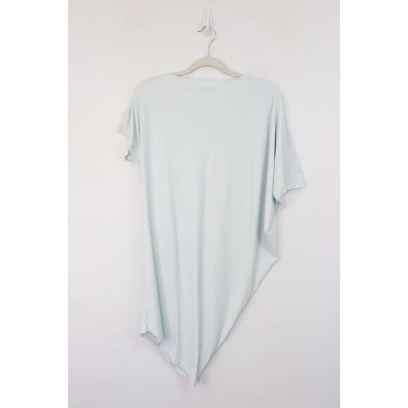 Athleta Sunlover Hilo UPF Dress Asymmetric Scoop Neck‎ Short Sleeve Spring Mint - Picture 6 of 8